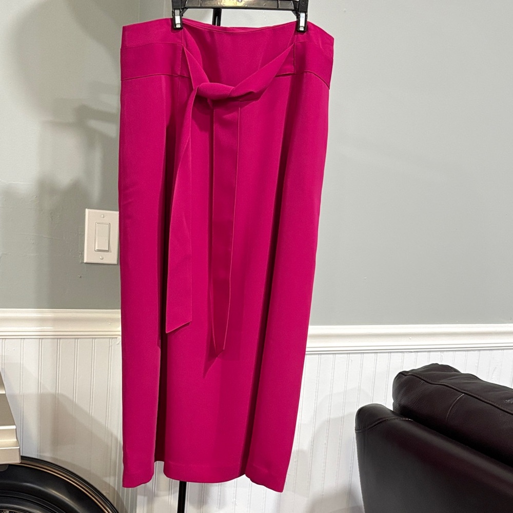 Boden Fuchsia Skirt with Teal Accent
